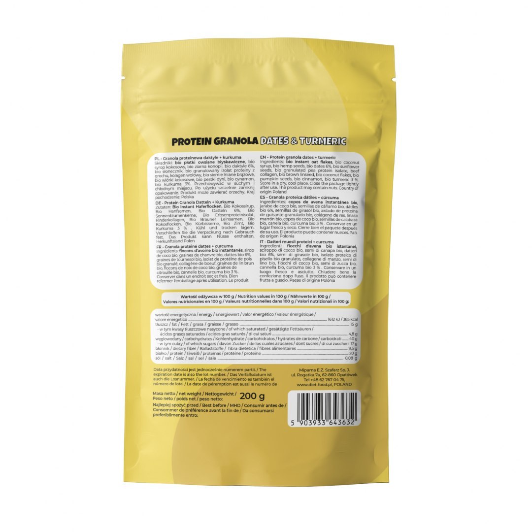 Bio Granola Protein Dates with Turmeric 200 g-1